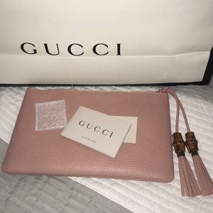 😱BRAND NEW😱 GUCCI PINK ZIP UP BAG // NEVER USED!